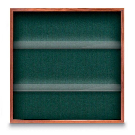 United Visual Products Outdoor Enclosed Combo Board, 48"x36", Satin Frame/Grey & Surf UVCB4836OD-GREY-SURF